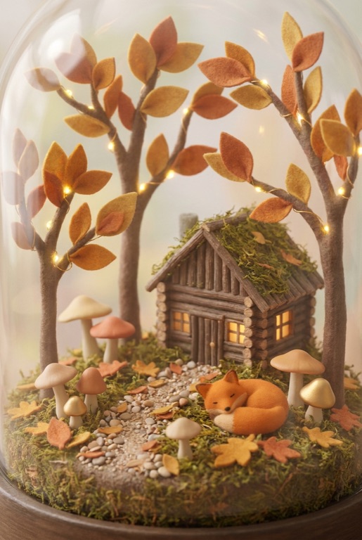 The Forest world in the Yuna app: amber trees and hidden paths