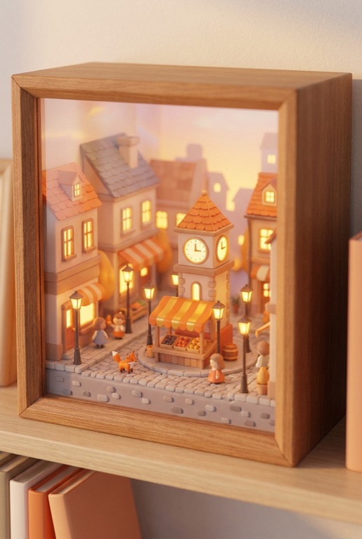 The Town world in the Yuna app: yuna's cozy home square